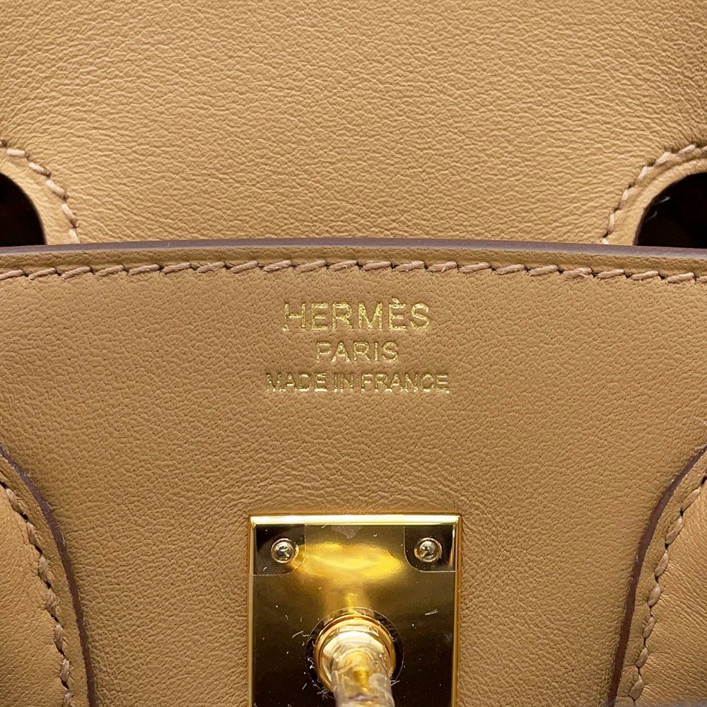 エルメス バーキン25 ビスキュイ/ゴールド金具 スイフト K刻印 HERMES Birkin ハンドバッグ