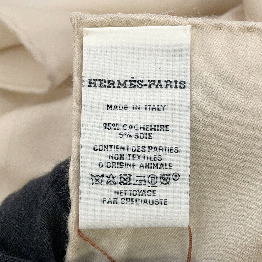 エルメス ストール カレ115 モダンなバックル BOUCLERIE MODERNE カシミヤ シルク