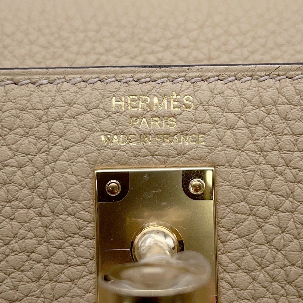 エルメス ハンドバッグ ケリー25 内縫い トレンチ/シャンパンゴールド金具 トゴ K刻印 ２wayショルダー