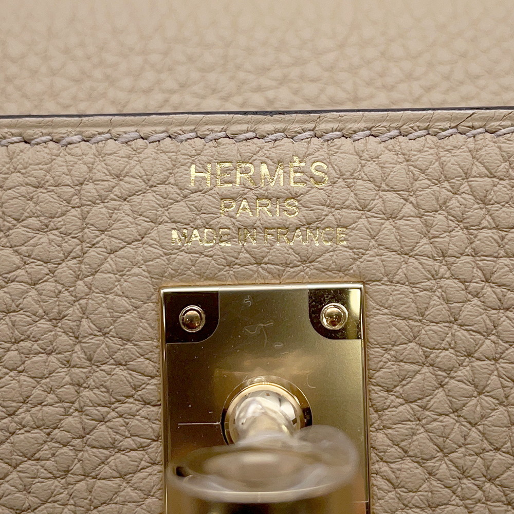 エルメス ハンドバッグ ケリー25 内縫い トレンチ/シャンパンゴールド金具 トゴ K刻印 ２wayショルダー