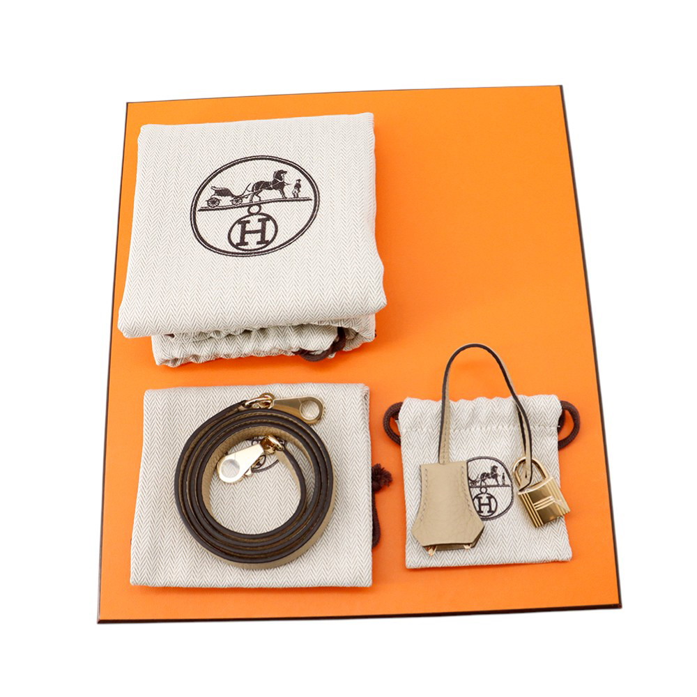 エルメス ハンドバッグ ケリー25 内縫い トレンチ/シャンパンゴールド金具 トゴ K刻印 ２wayショルダー