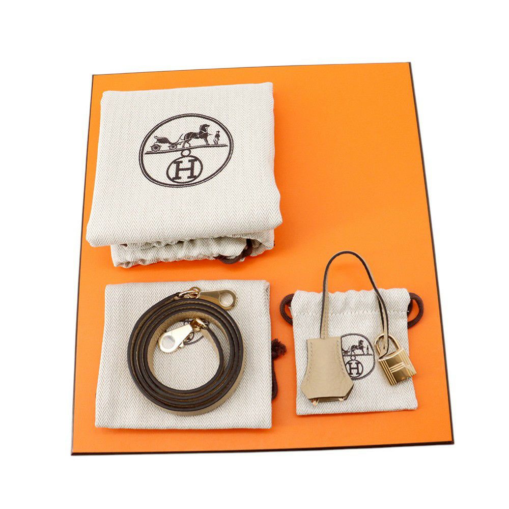 エルメス ハンドバッグ ケリー25 内縫い トレンチ/シャンパンゴールド金具 トゴ K刻印 ２wayショルダー