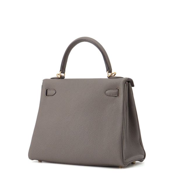 エルメス ハンドバッグ ケリー25 内縫い エタン/ゴールド金具 トゴ B刻印 ２wayショルダー