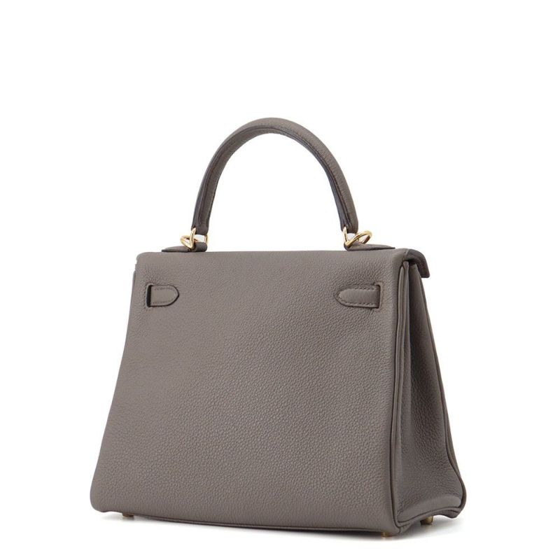 エルメス ハンドバッグ ケリー25 内縫い エタン/ゴールド金具 トゴ B刻印 ２wayショルダー