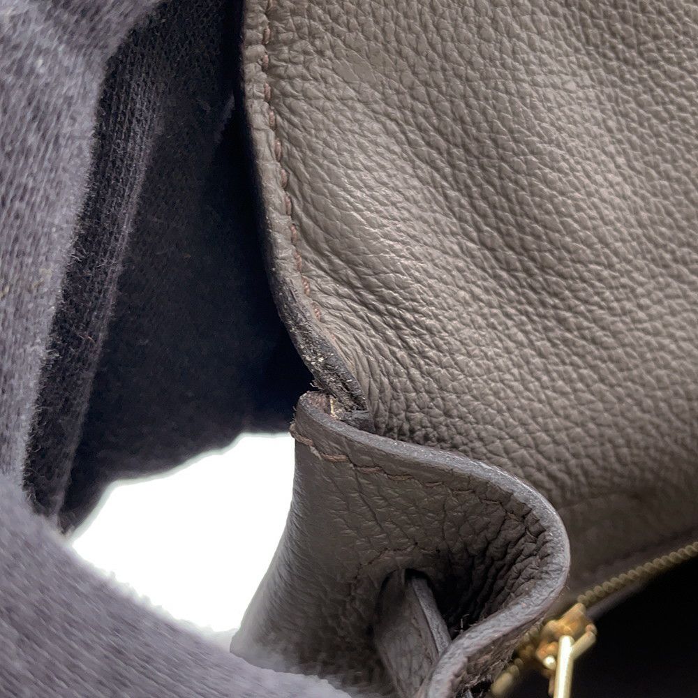 エルメス ハンドバッグ ケリー25 内縫い エタン/ゴールド金具 トゴ B刻印 ２wayショルダー