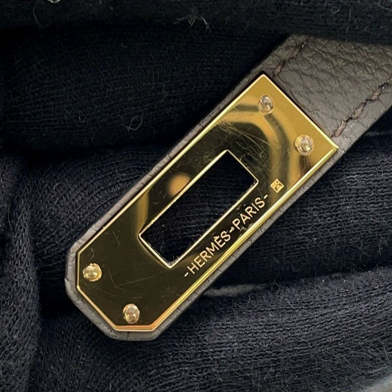 エルメス ハンドバッグ ケリー25 内縫い エタン/ゴールド金具 トゴ B刻印 ２wayショルダー