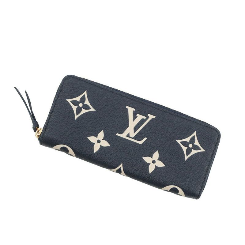 ルイヴィトン 長財布 バイカラー モノグラム・アンプラント ポルトフォイユ・クレマンス M83594 ヴィトン 財布 ラウンドファスナー