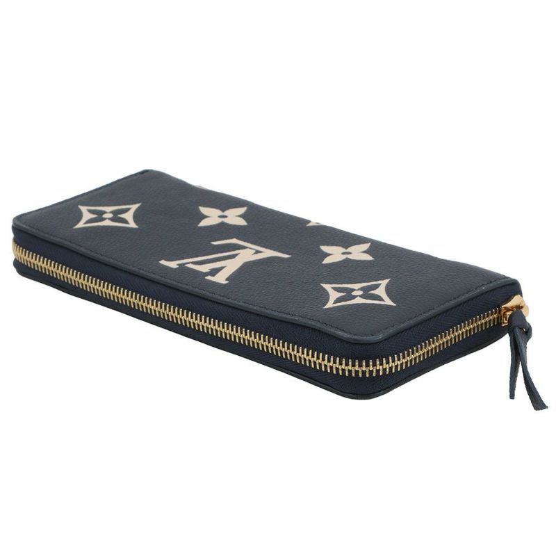 ルイヴィトン 長財布 バイカラー モノグラム・アンプラント ポルトフォイユ・クレマンス M83594 ヴィトン 財布 ラウンドファスナー
