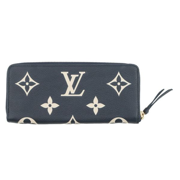 ルイヴィトン 長財布 バイカラー モノグラム・アンプラント ポルトフォイユ・クレマンス M83594 ヴィトン 財布 ラウンドファスナー