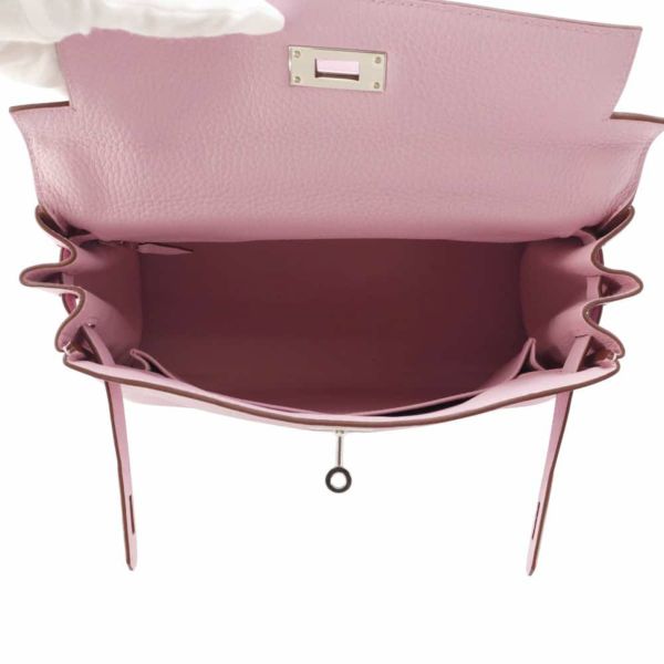 エルメス ケリー28 内縫い モーヴシルベストル/シルバー金具 トリヨンクレマンス U刻印 2wayショルダー