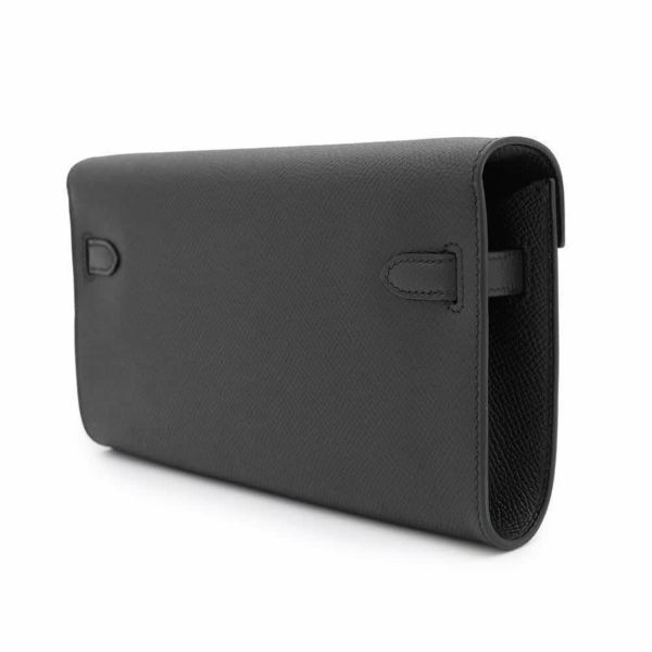 エルメス ケリーウォレット ロング トゥーゴー ブラック/ゴールド金具 エプソン W刻印 HERMES 黒