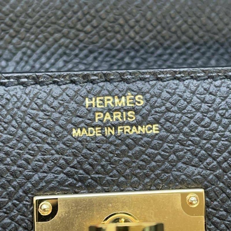 エルメス ケリーウォレット ロング トゥーゴー ブラック/ゴールド金具 エプソン W刻印 HERMES 黒