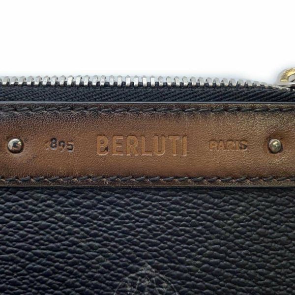 ベルルッティ コインケース ロゴ シグネチャー コインパース Berluti メンズ 小銭入れ 黒