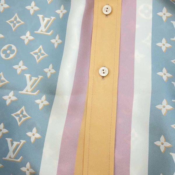 Louis Vuitton ホワイト 長袖シャツ 36 LOUIS VUITTON - LOUIS VUITTON コットン プリント シャツの通販 by