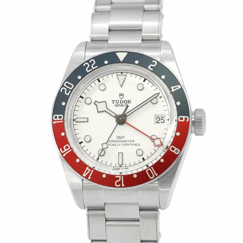 チュードル ヘリテージ ブラックベイ GMT 79830RB TUDOR 腕時計 白文字盤