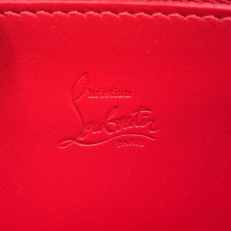 クリスチャン・ルブタン 長財布 パネトーネ スパイク スタッズ レザー 1175099 Christian Louboutin 黒