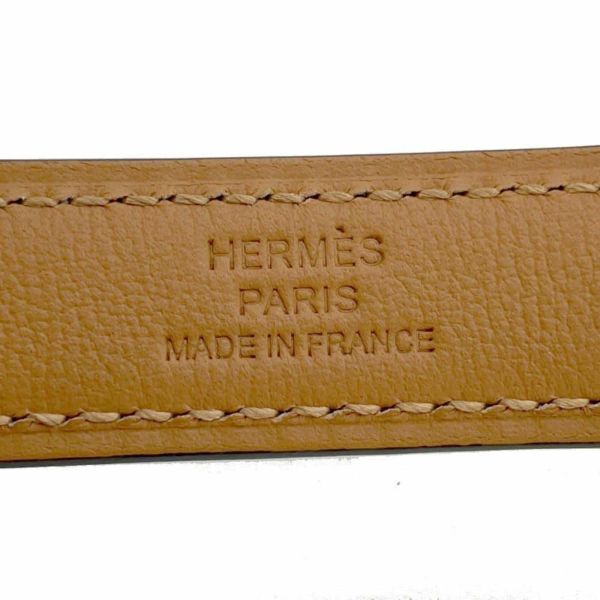 エルメス ケリーベルト ホワイト/ゴールド金具 エプソン B刻印 HERMES 白