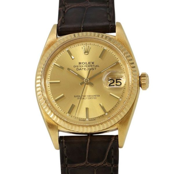 ロレックス デイトジャスト 74番 1601/8 ROLEX 腕時計 ウォッチ シャンパン文字盤
