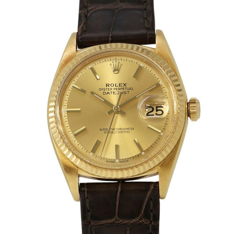 ロレックス デイトジャスト 74番 1601/8 ROLEX 腕時計 ウォッチ シャンパン文字盤