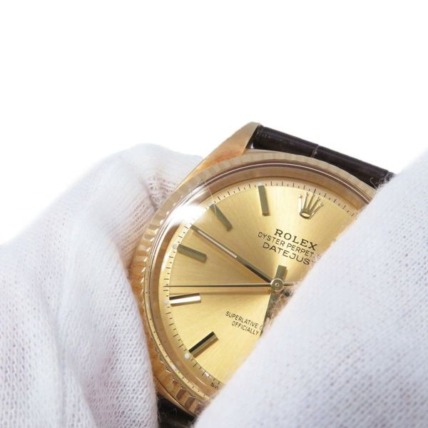 ロレックス デイトジャスト 74番 1601/8 ROLEX 腕時計 ウォッチ シャンパン文字盤