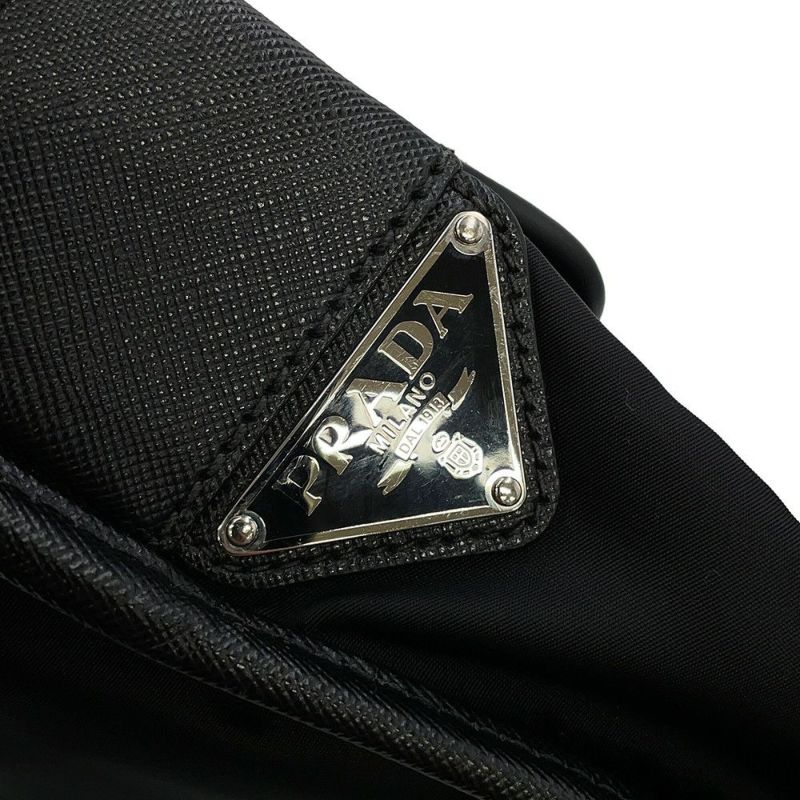 プラダ ショルダーバッグ メッセンジャーバッグ ナイロン PRADA 黒