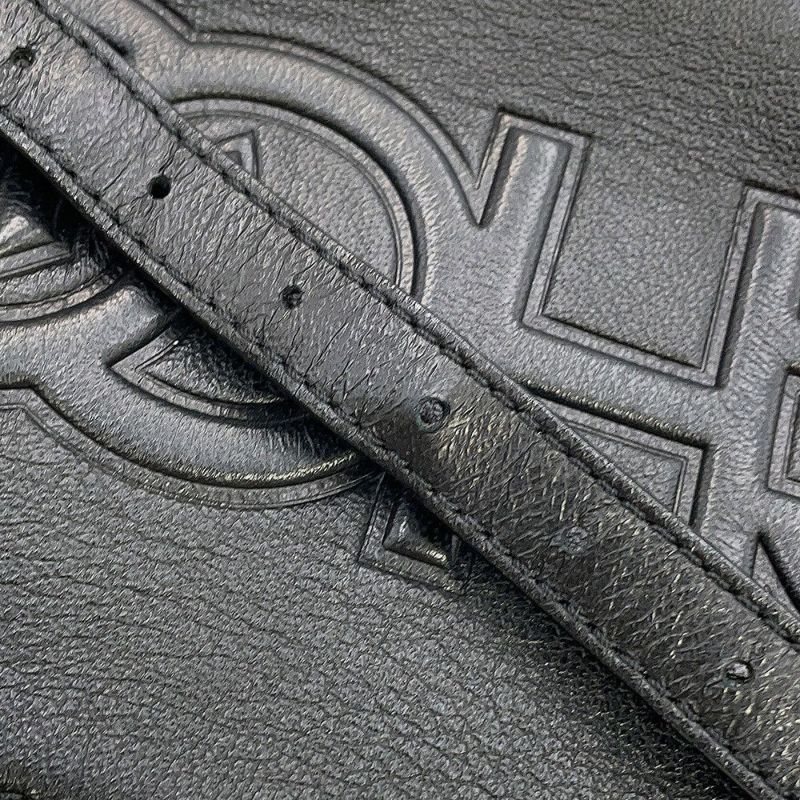 ジミーチュウ ショルダーバッグ ロゴ レザー JIMMY CHOO 黒