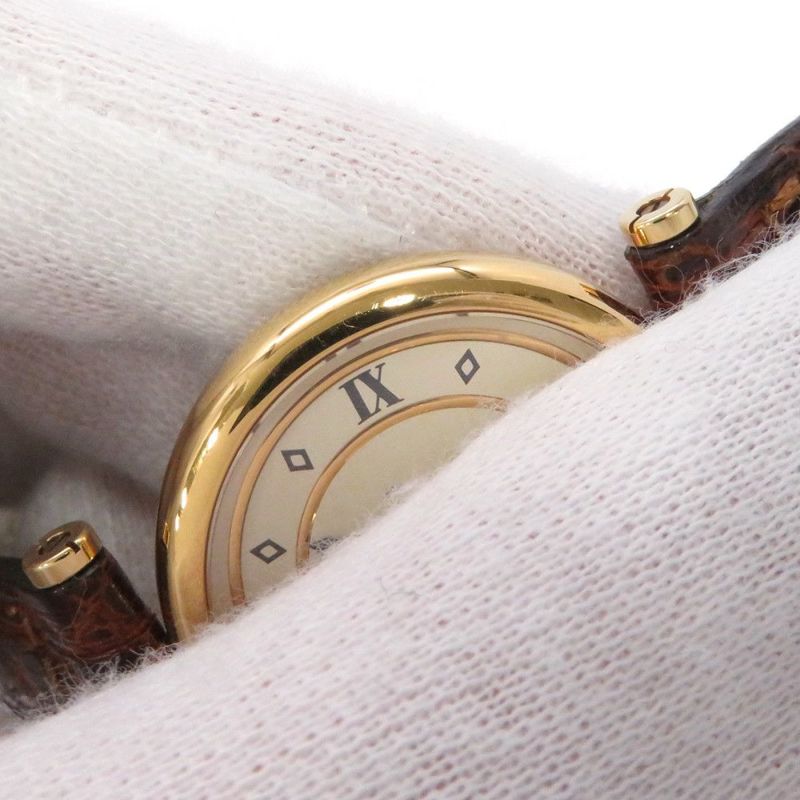 カルティエ マスト ヴァンドーム ヴェルメイユ SM Cartier 腕時計 アイボリー文字盤 ヴィンテージ