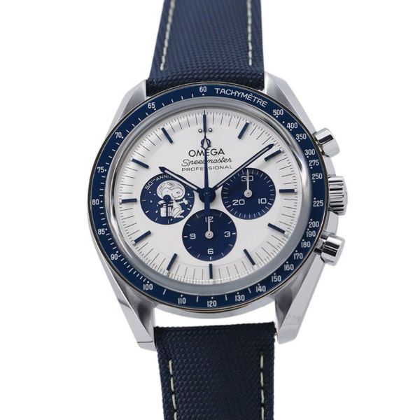 オメガ スピードマスター 50周年記念モデル シルバー スヌーピー アワード 310.32.42.50.02.001 シルバー文字盤