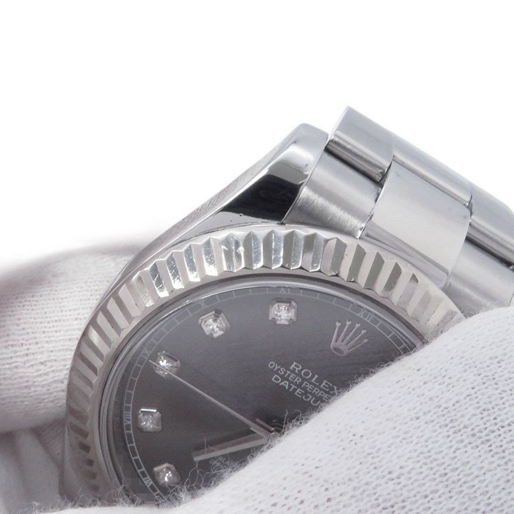 ロレックス デイトジャスト2 ランダムシリアル ルーレット 116334G ROLEX 腕時計 グレー文字盤 10PD