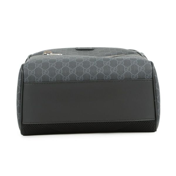 グッチ リュック GGブラック バックパック GGスプリーム/レザー 771158 GUCCI バッグ 黒