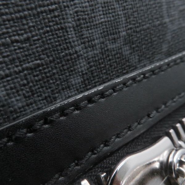 グッチ リュック GGブラック バックパック GGスプリーム/レザー 771158 GUCCI バッグ 黒