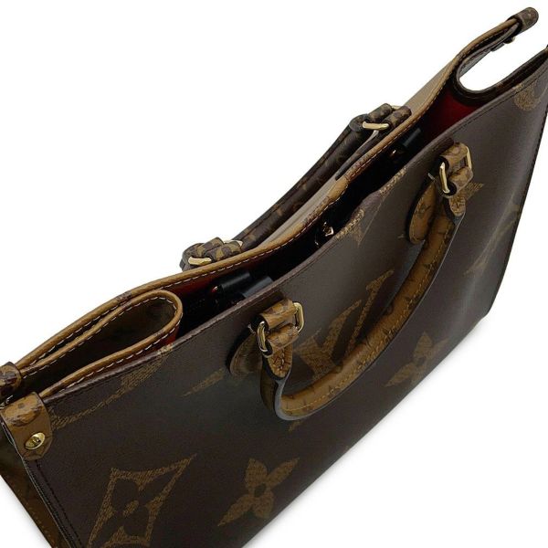 ルイヴィトン トートバッグ モノグラム・リバース ジャイアント オンザゴー MM M45321 LOUIS VUITTON 2way ショルダー