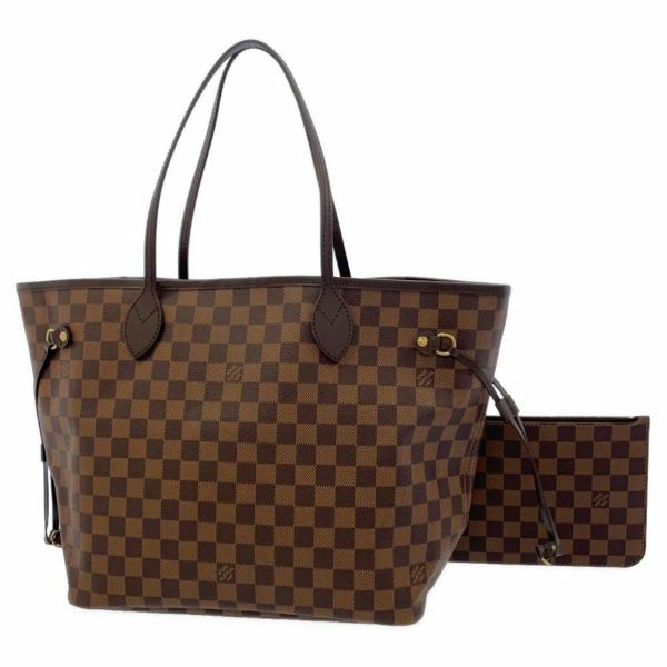 ルイヴィトン トートバッグ ダミエ・エベヌ ネヴァーフルMM ポーチ付き N41358 LOUIS VUITTON ヴィトン バッグ