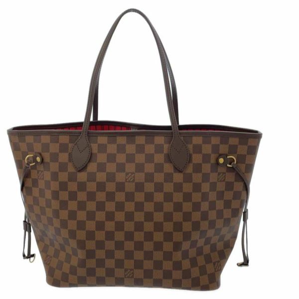 ルイヴィトン トートバッグ ダミエ・エベヌ ネヴァーフルMM ポーチ付き N41358 LOUIS VUITTON ヴィトン バッグ