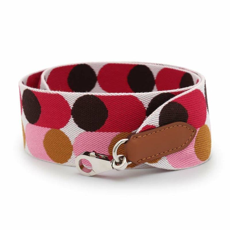 エルメス ショルダーストラップ バンドリエール サングル フリッパーボール 50ｍｍ ホワイト/ピンク/セサミ Z刻印