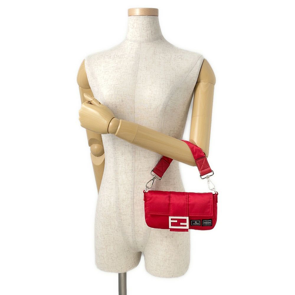 フェンディ ボディバッグ バケット ミニ ポーターコラボ ナイロン 7AS138 FENDI 2ｗayハンドバッグ