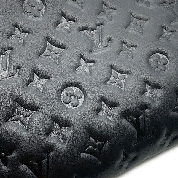 ルイヴィトン ショルダーバッグ モノグラム・パターン ラムスキン クッサンPM M57790 LOUIS VUITTON 3way ブラック 黒