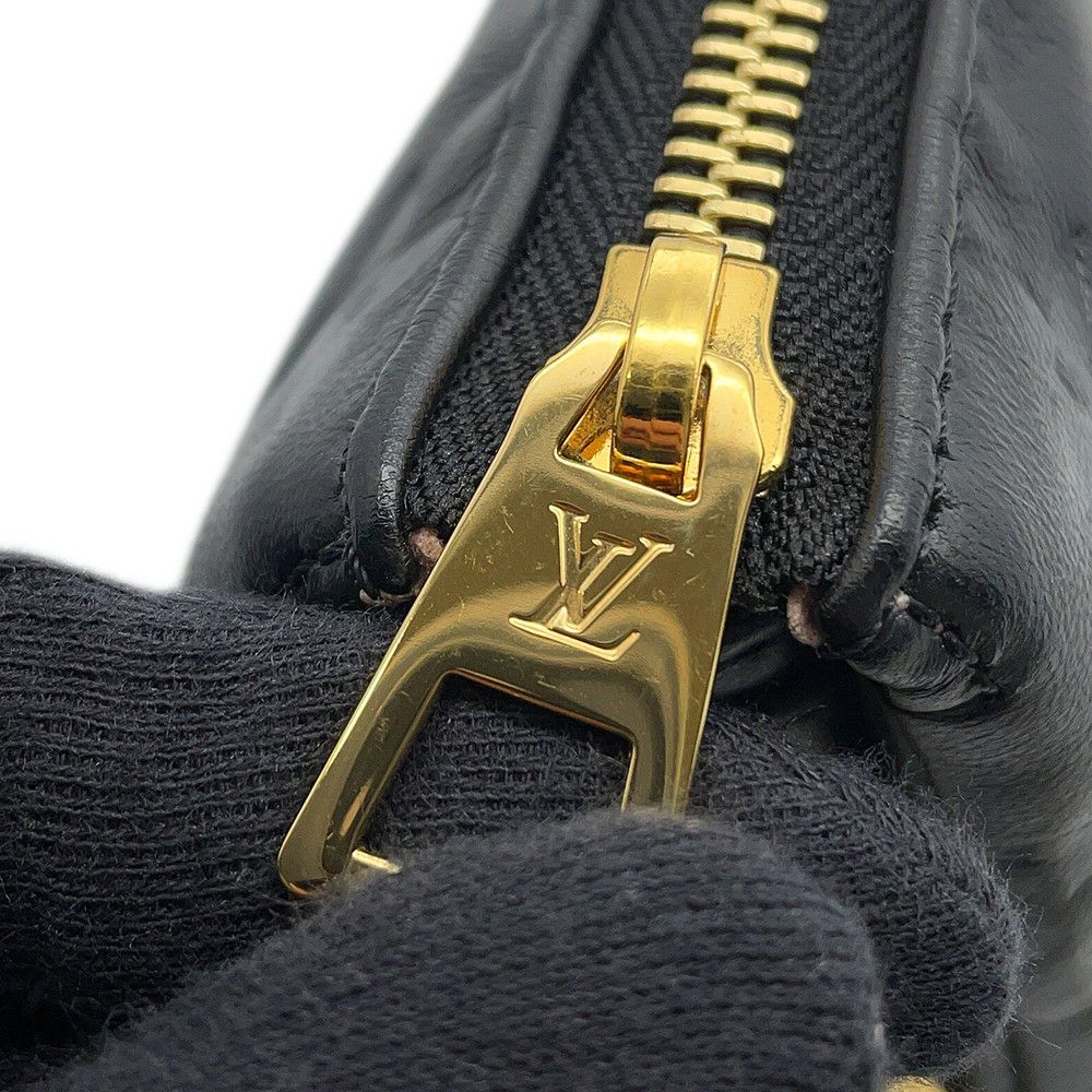 ルイヴィトン ショルダーバッグ モノグラム・パターン ラムスキン クッサンPM M57790 LOUIS VUITTON 3way ブラック 黒