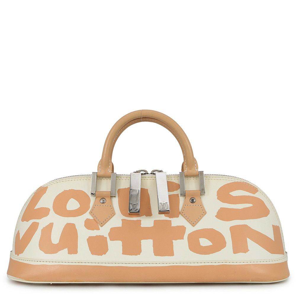 ルイヴィトン ハンドバッグ グラフィティ/レザー アルマ・ホリゾンタル M92176 LOUIS VUITTON バッグ 白