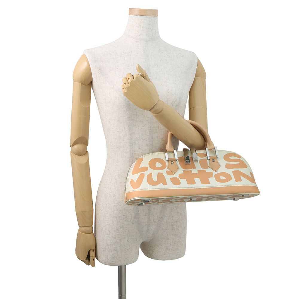 ルイヴィトン ハンドバッグ グラフィティ/レザー アルマ・ホリゾンタル M92176 LOUIS VUITTON バッグ 白