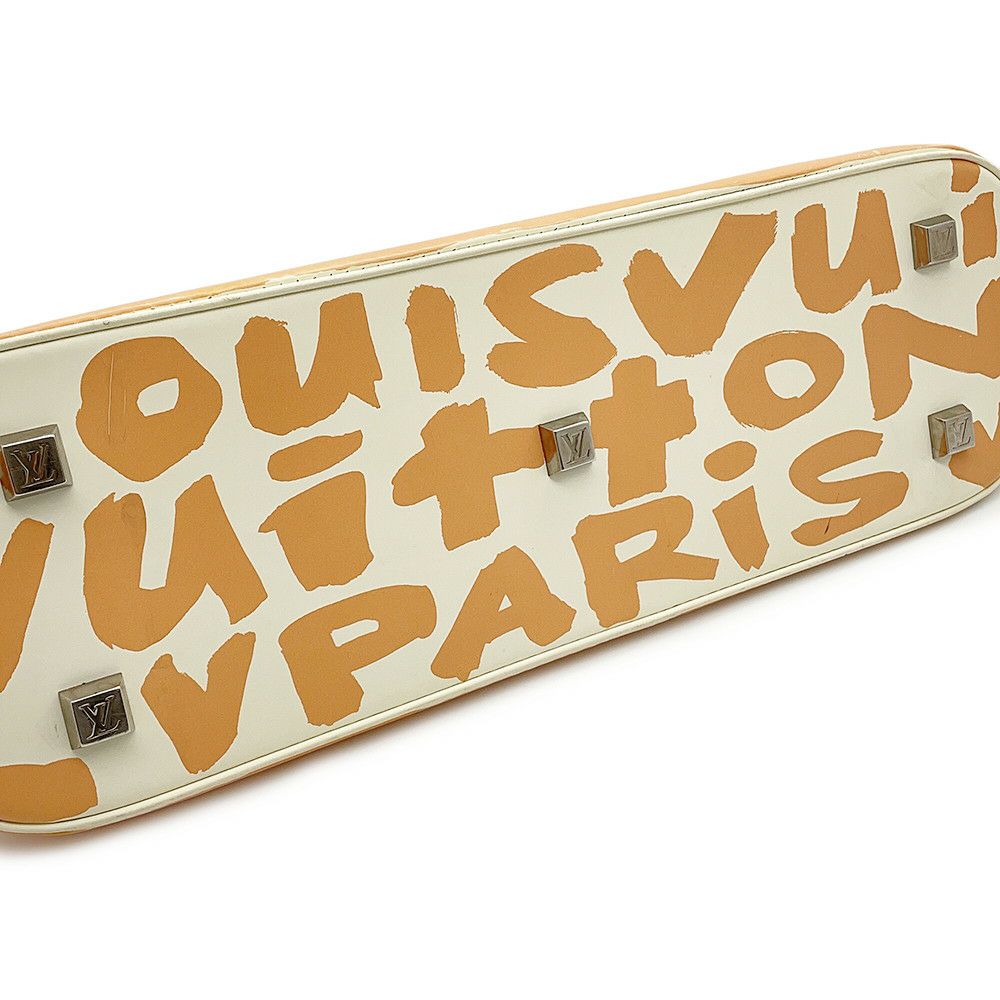 ルイヴィトン ハンドバッグ グラフィティ/レザー アルマ・ホリゾンタル M92176 LOUIS VUITTON バッグ 白