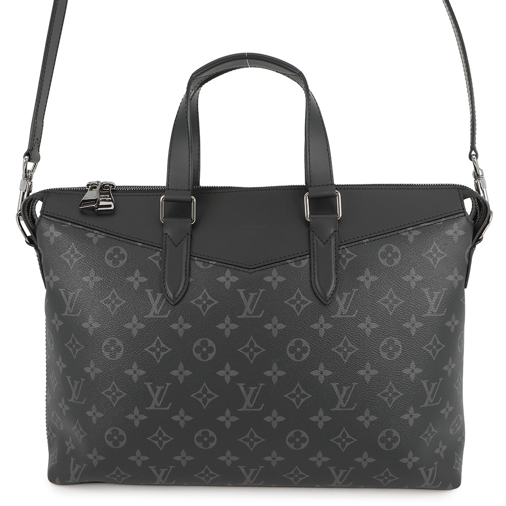 ルイヴィトン ビジネスバッグ モノグラム・エクリプス ブリーフケース・エクスプローラー M43279 フラグメント 黒 ブラック 2way