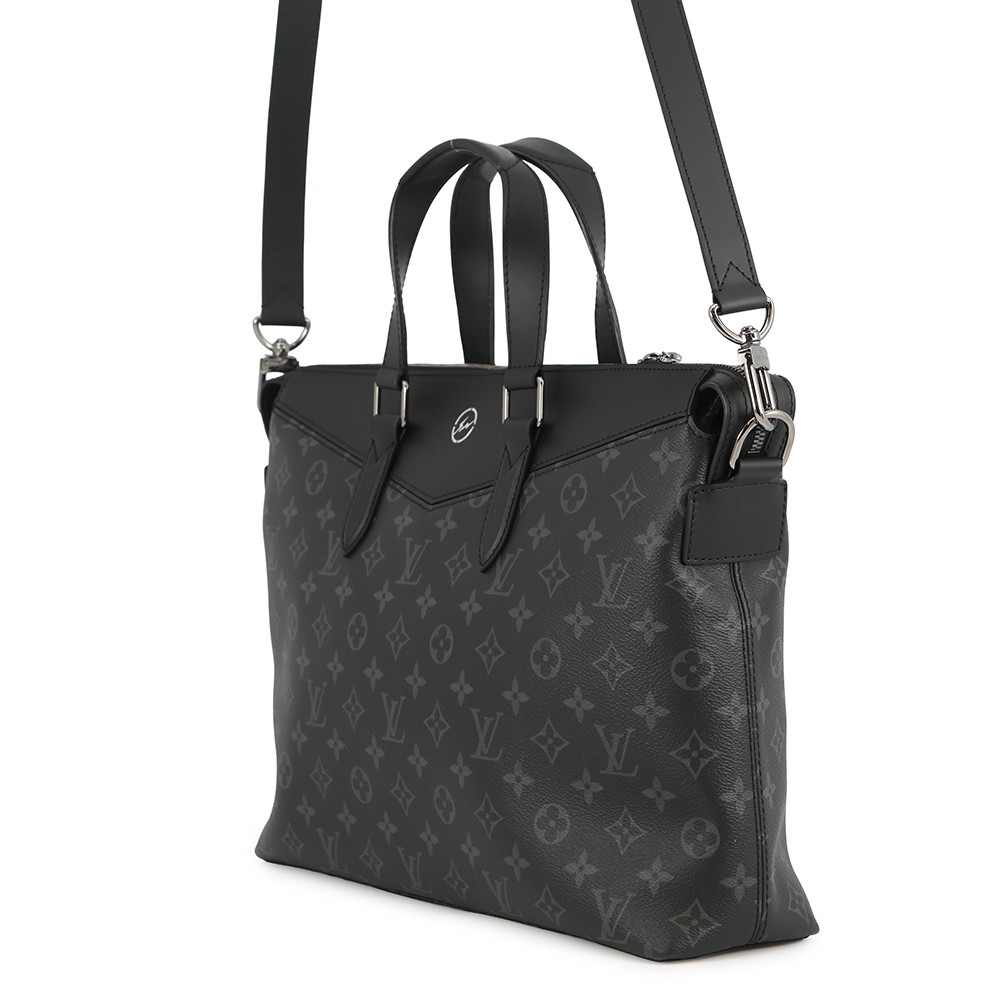 ルイヴィトン ビジネスバッグ モノグラム・エクリプス ブリーフケース・エクスプローラー M43279 フラグメント 黒 ブラック 2way