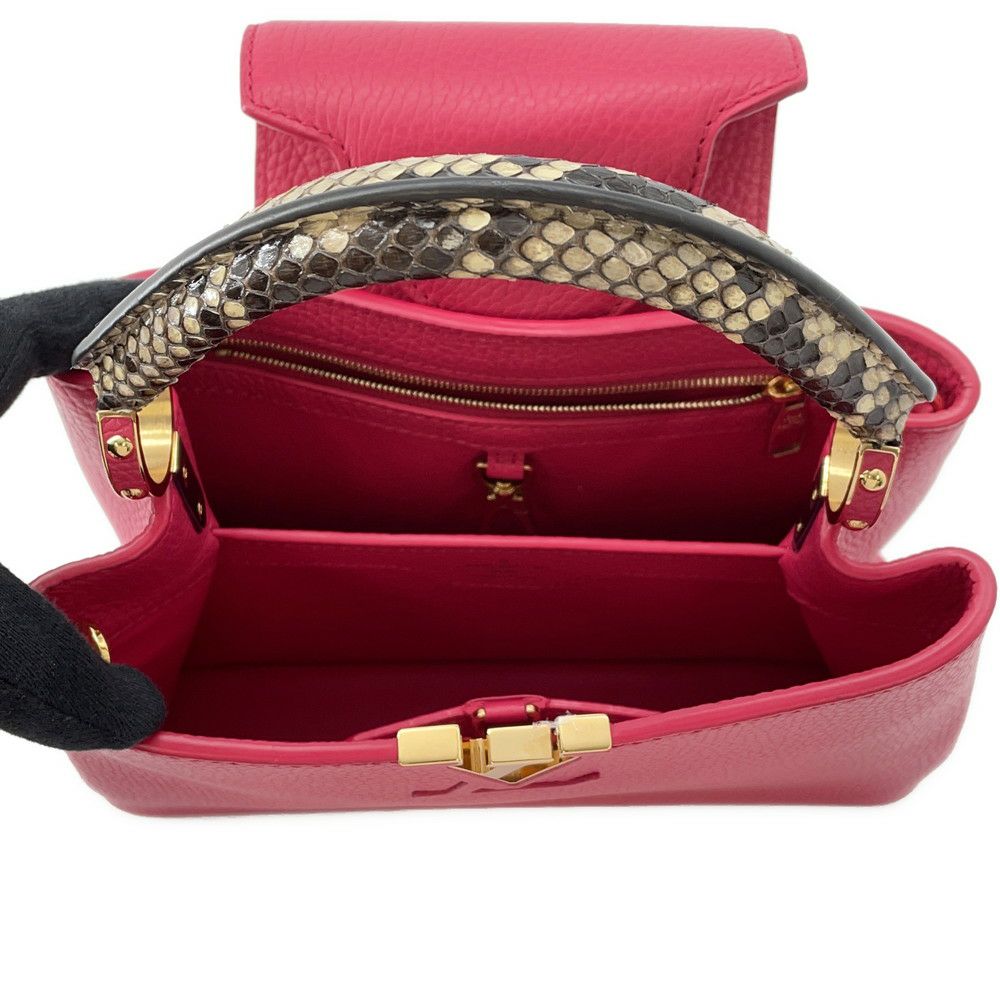 ルイヴィトン ハンドバッグ トリヨンレザー パイソン カプシーヌBB N90088 LOUIS VUITTON 2wayショルダーバッグ