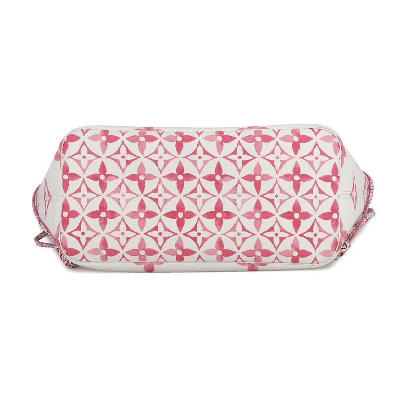 ルイヴィトン トートバッグ モノグラム・バイザプール ネヴァーフルMM M22980 ポーチ付き ピンク