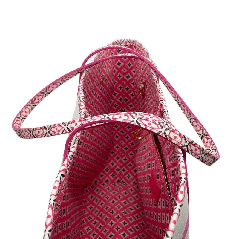 ルイヴィトン トートバッグ モノグラム・バイザプール ネヴァーフルMM M22980 ポーチ付き ピンク