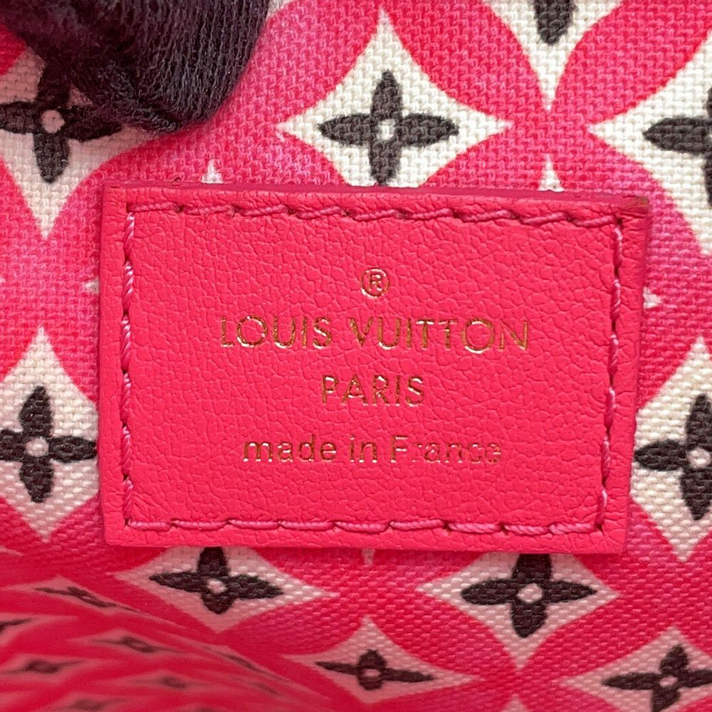 ルイヴィトン トートバッグ モノグラム・バイザプール ネヴァーフルMM M22980 ポーチ付き ピンク