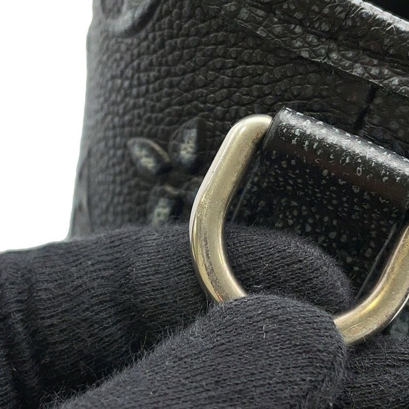 ルイヴィトン トートバッグ モノグラム・パターン/カウハイドレザー トロリー・トート M21371 ヴィトン ブラック 黒