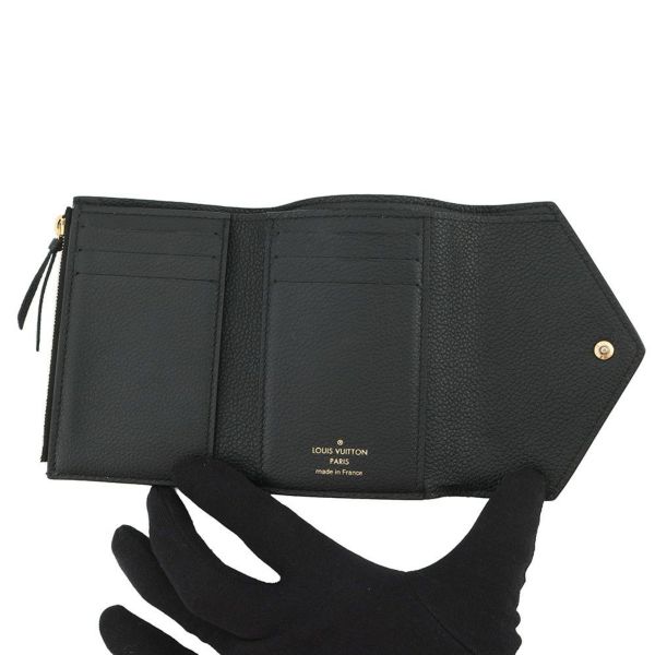 ルイヴィトン 財布 バイカラーモノグラム・アンプラント ポルトフォイユ・ヴィクトリーヌ M80968 LOUIS VUITTON 黒 ベージュ