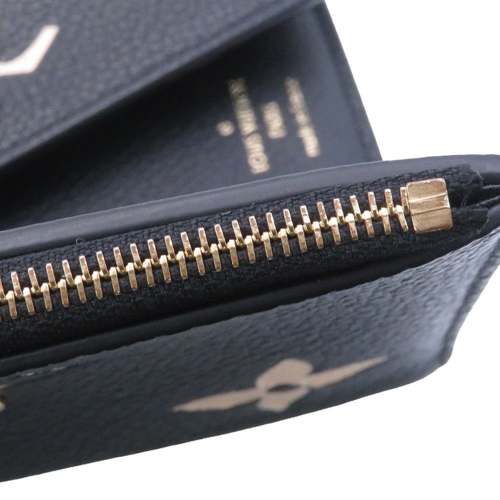 ルイヴィトン 財布 バイカラーモノグラム・アンプラント ポルトフォイユ・ヴィクトリーヌ M80968 LOUIS VUITTON 黒 ベージュ